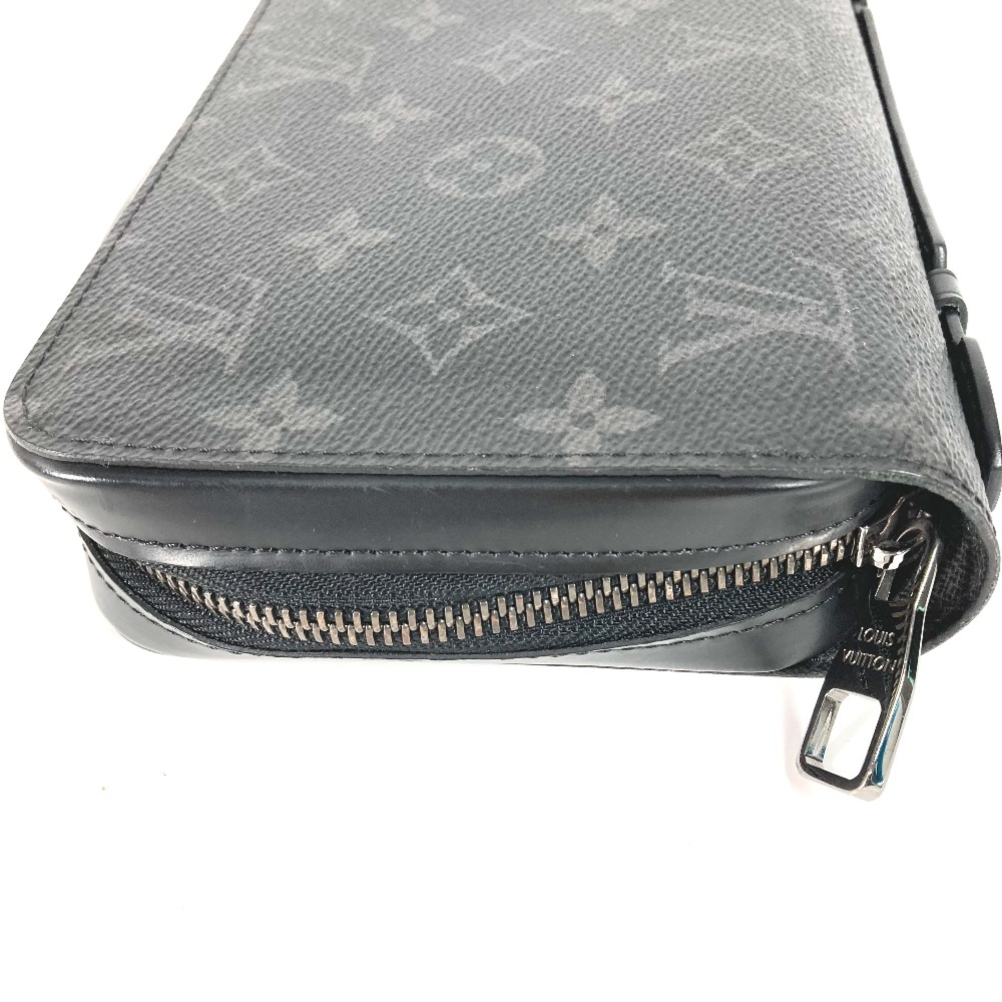 Louis Vuitton M61698 MonogramEclipse Travel Case Hand Bag Long Wallet Long Wallet Black