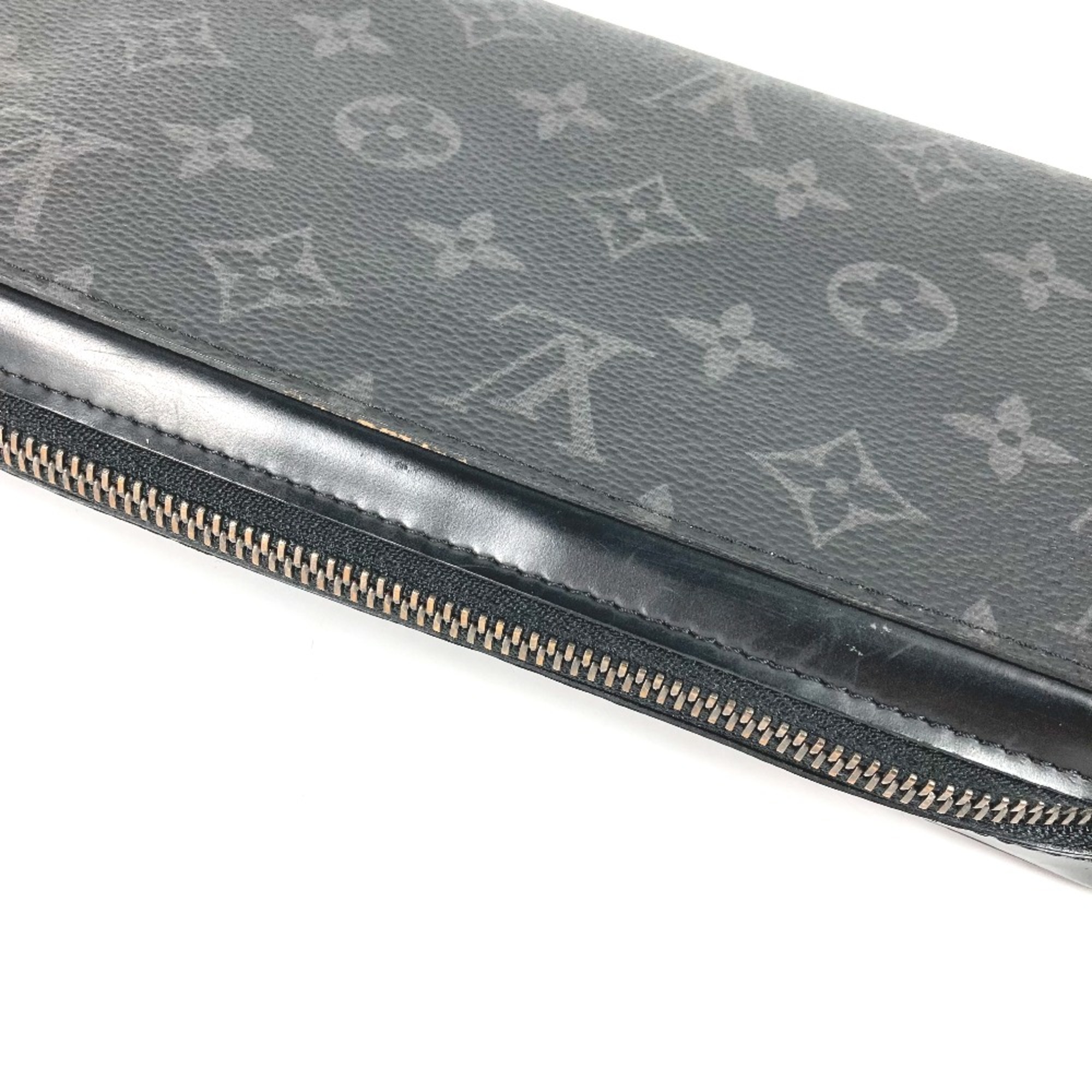 Louis Vuitton M61698 MonogramEclipse Travel Case Hand Bag Long Wallet Long Wallet Black