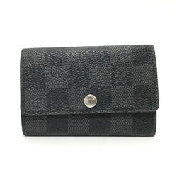 Louis Vuitton N62662 Damier Graphite 6 key case Key Case Black SilverHardware