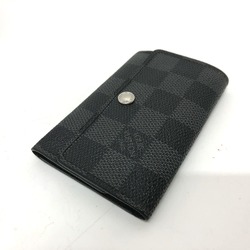 Louis Vuitton N62662 Damier Graphite 6 key case Key Case Black SilverHardware