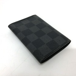 Louis Vuitton N62662 Damier Graphite 6 key case Key Case Black SilverHardware