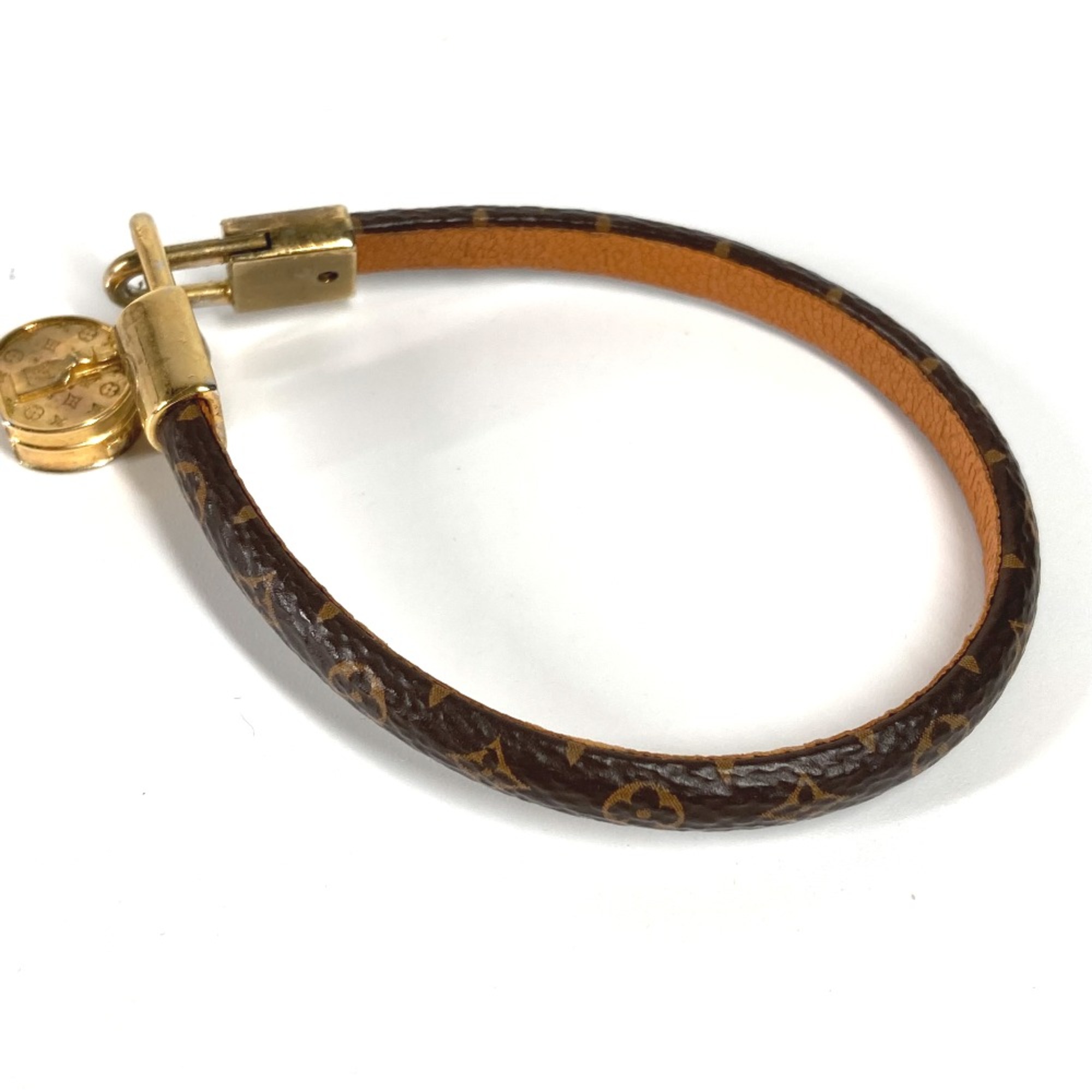 Louis Vuitton M6442F Monogram Bangle Bracelet Brown