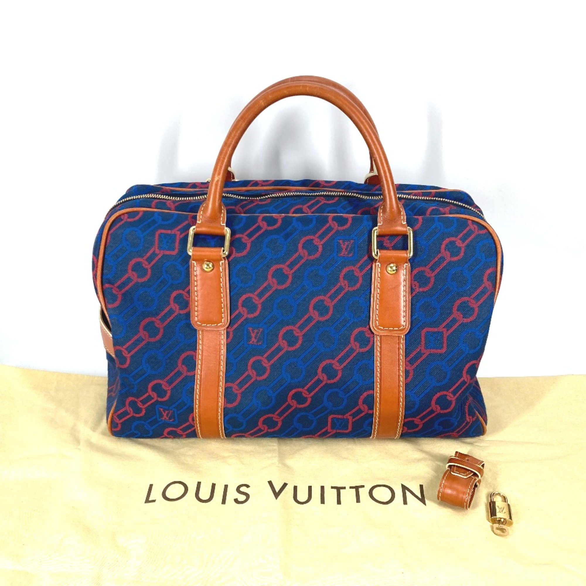 Louis Vuitton M95147 Travel goods Travel bags Bags Shoulder Bag Shoulder Bag Duffle Bag blue Brown