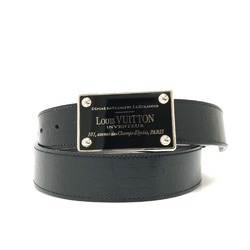 Louis Vuitton M6820 35MM belt belt Black SilverHardware