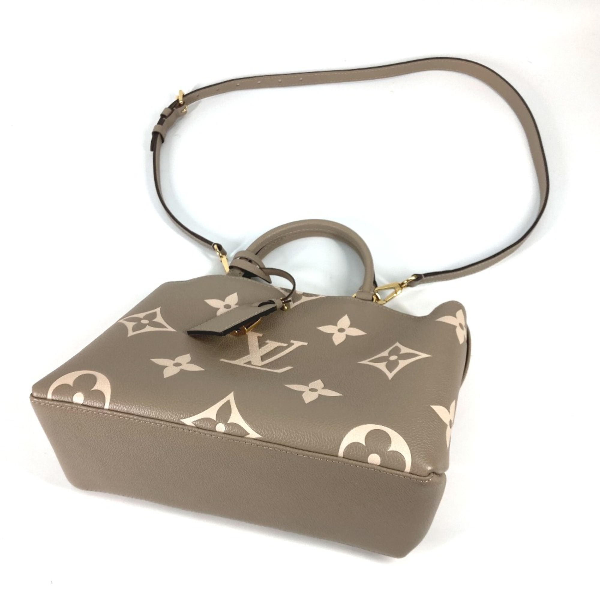 Louis Vuitton M58914 MonogramEmpreinte 2WAY Shoulder Bag Bag Crossbody Hand Bag Turtrail claims Beige