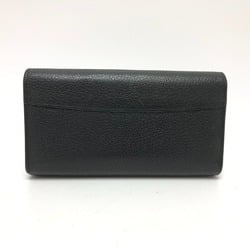 Louis Vuitton M61248 LV logo Bifold Long Wallet Black GoldHardware