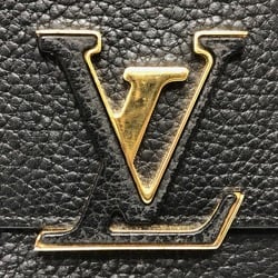 Louis Vuitton M61248 LV logo Bifold Long Wallet Black GoldHardware