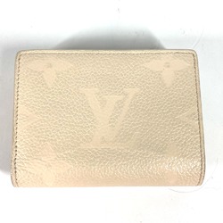 Louis Vuitton M80754 MonogramEmpreinte wild at heart leopard leopard Folded wallet claim Beige