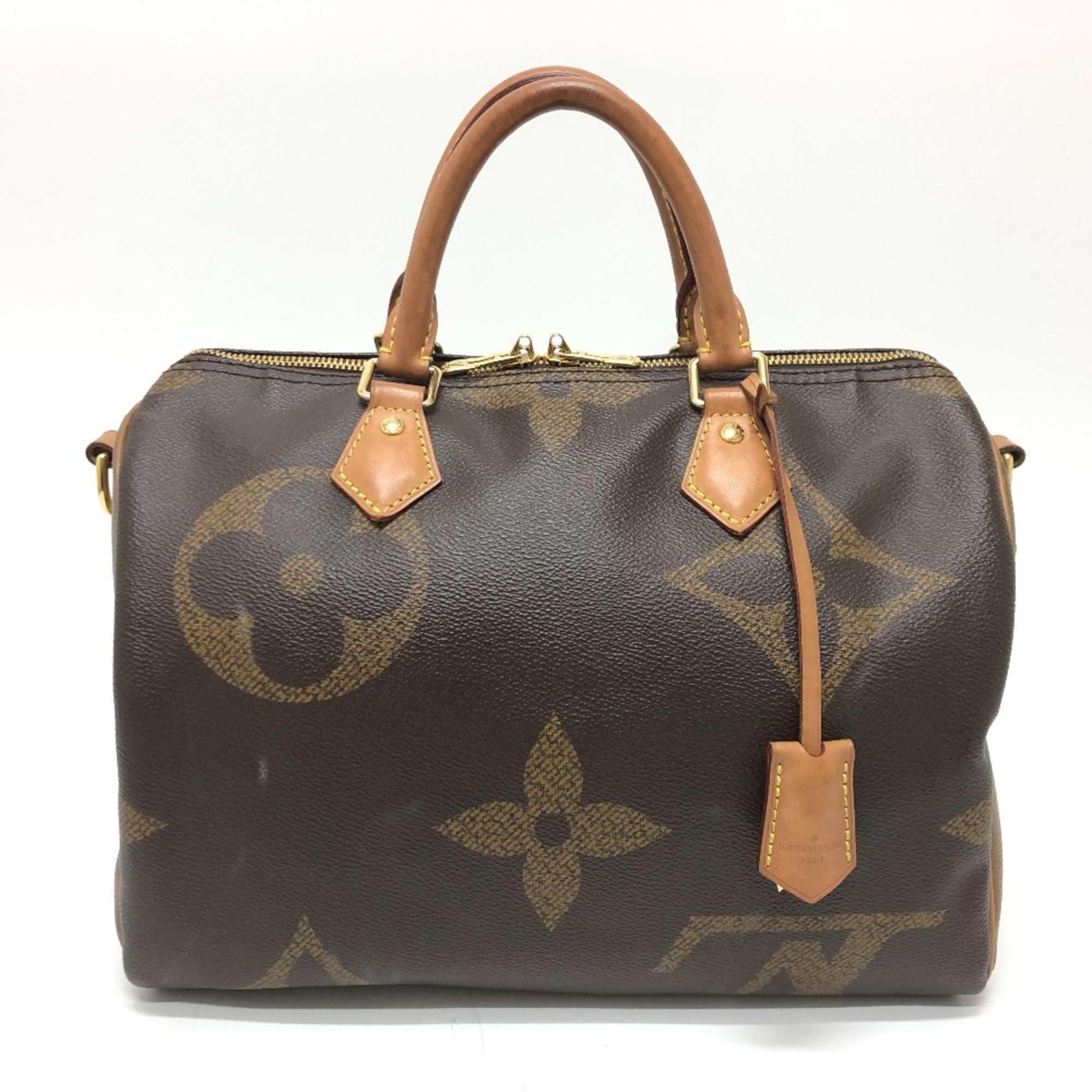 Louis Vuitton M44602 Monogram Giant Mini Duffle Bag Hand Bag Brown GoldHardware