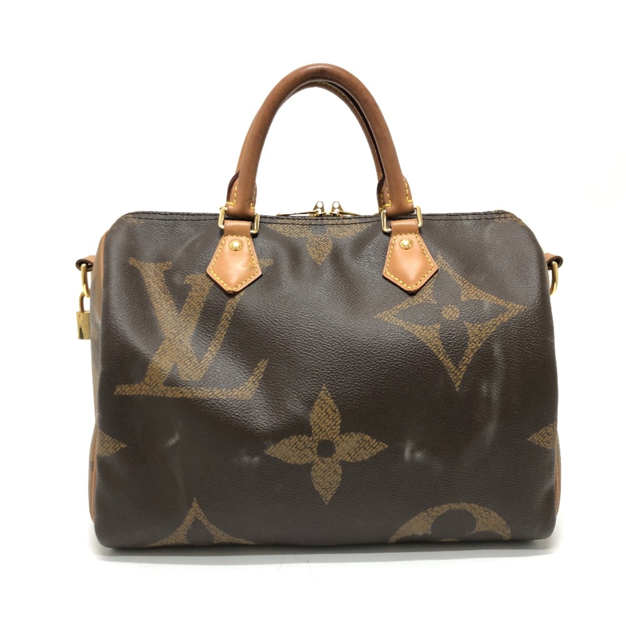 Louis Vuitton M44602 Monogram Giant Mini Duffle Bag Hand Bag Brown GoldHardware