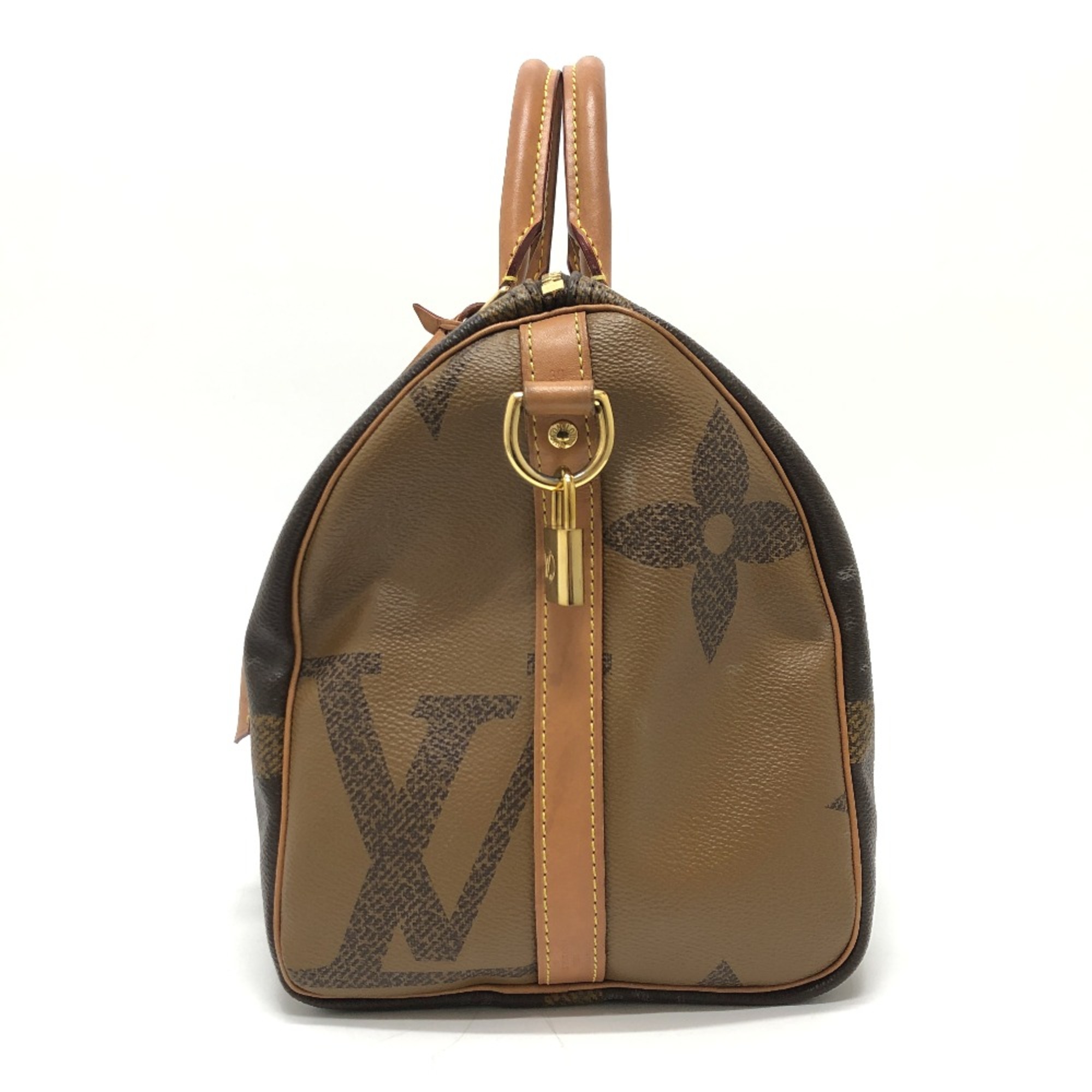 Louis Vuitton M44602 Monogram Giant Mini Duffle Bag Hand Bag Brown GoldHardware