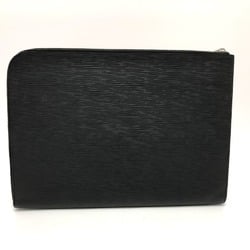 Louis Vuitton M64153 Epi Cluch Bag bag Clutch bag Black SilverHardware