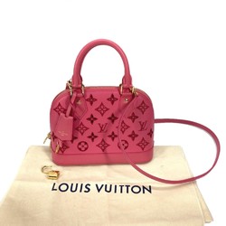 Louis Vuitton M22878 LV Broderie Anglaise 2WAY Bag Hand Bag Crossbody Shoulder Bag Rose pink