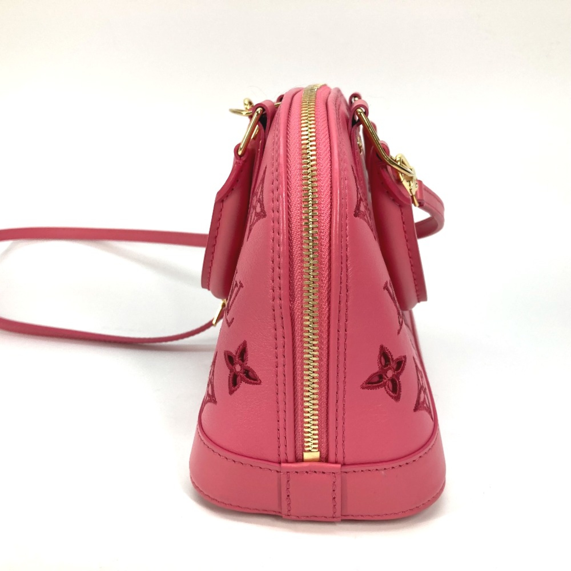 Louis Vuitton M22878 LV Broderie Anglaise 2WAY Bag Hand Bag Crossbody Shoulder Bag Rose pink