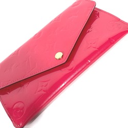 Louis Vuitton M61689 MonogramVernis Flap coin purse and card case included Long Wallet Hot pink pink