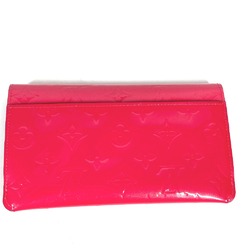 Louis Vuitton M61689 MonogramVernis Flap coin purse and card case included Long Wallet Hot pink pink