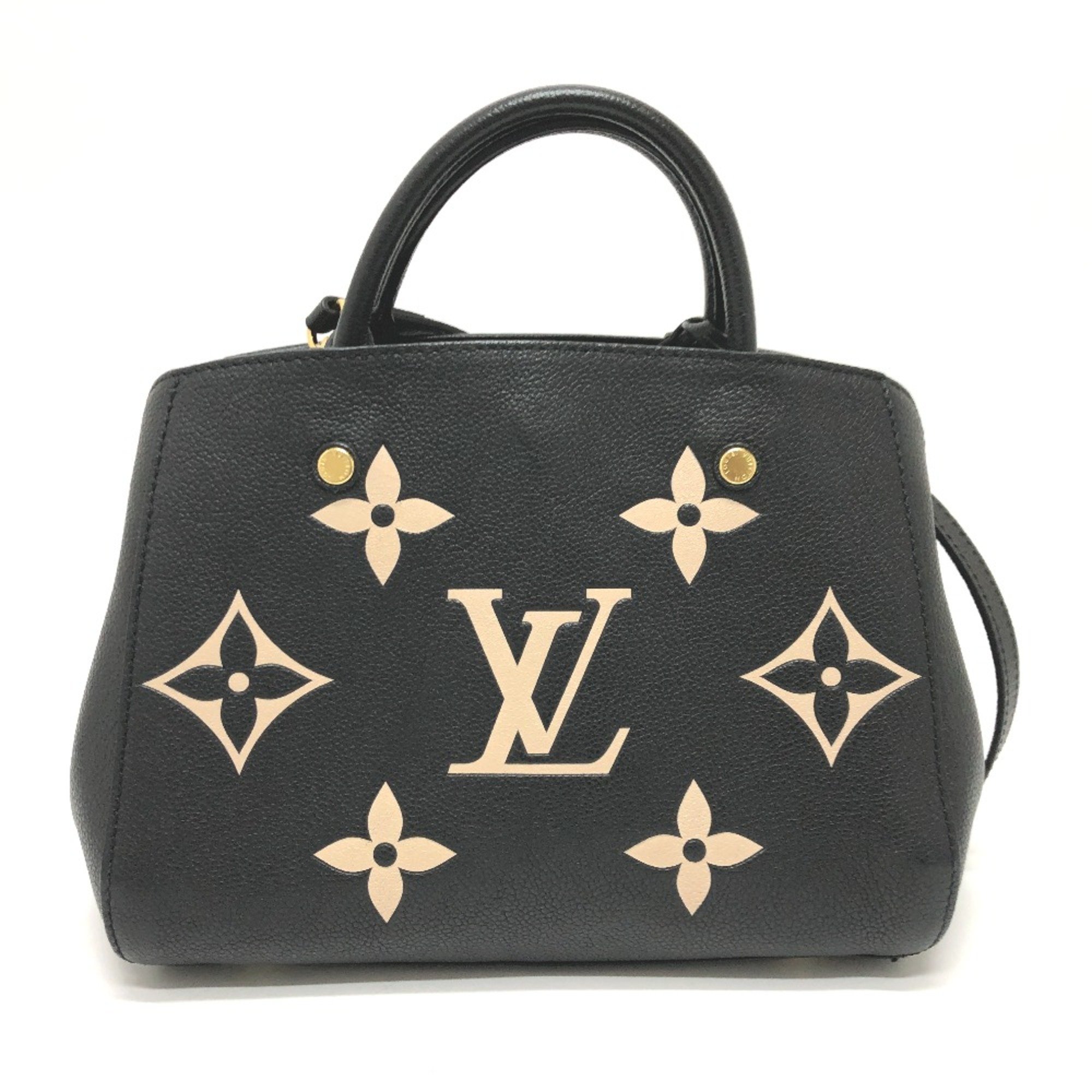 Louis Vuitton M45778 MonogramEmpreinte 2WAY Bag  Shoulder Bag  Crossbody Shoulder Bag Hand Bag Black GoldHardware