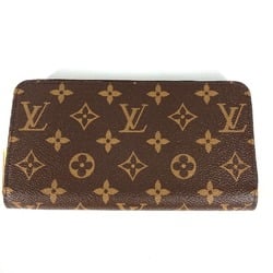 Louis Vuitton M41895 Monogram Zip Around Long Wallet Fuchsia Brown