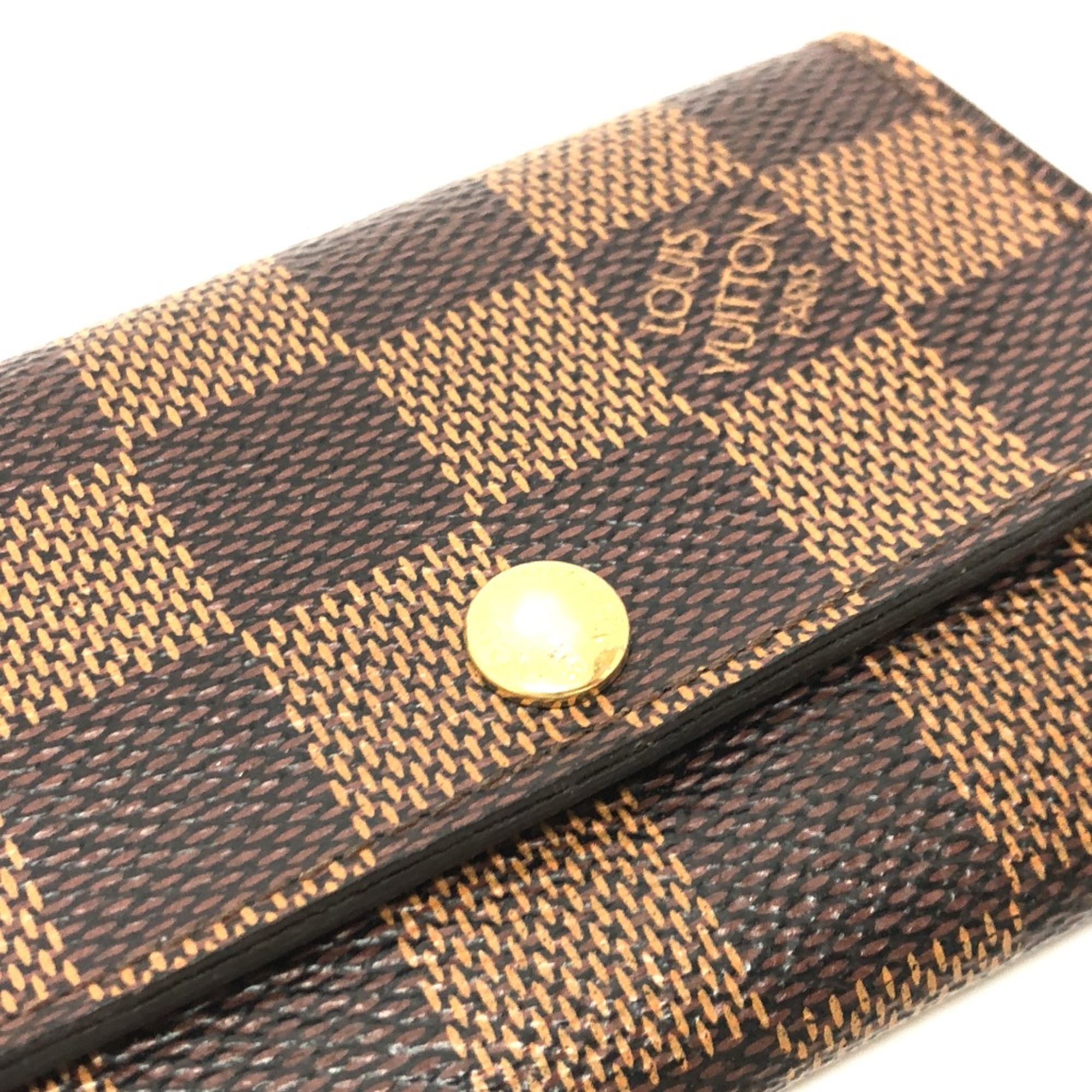 Louis Vuitton N62630 Damier 6 key case Key Case Ebene Brown GoldHardware