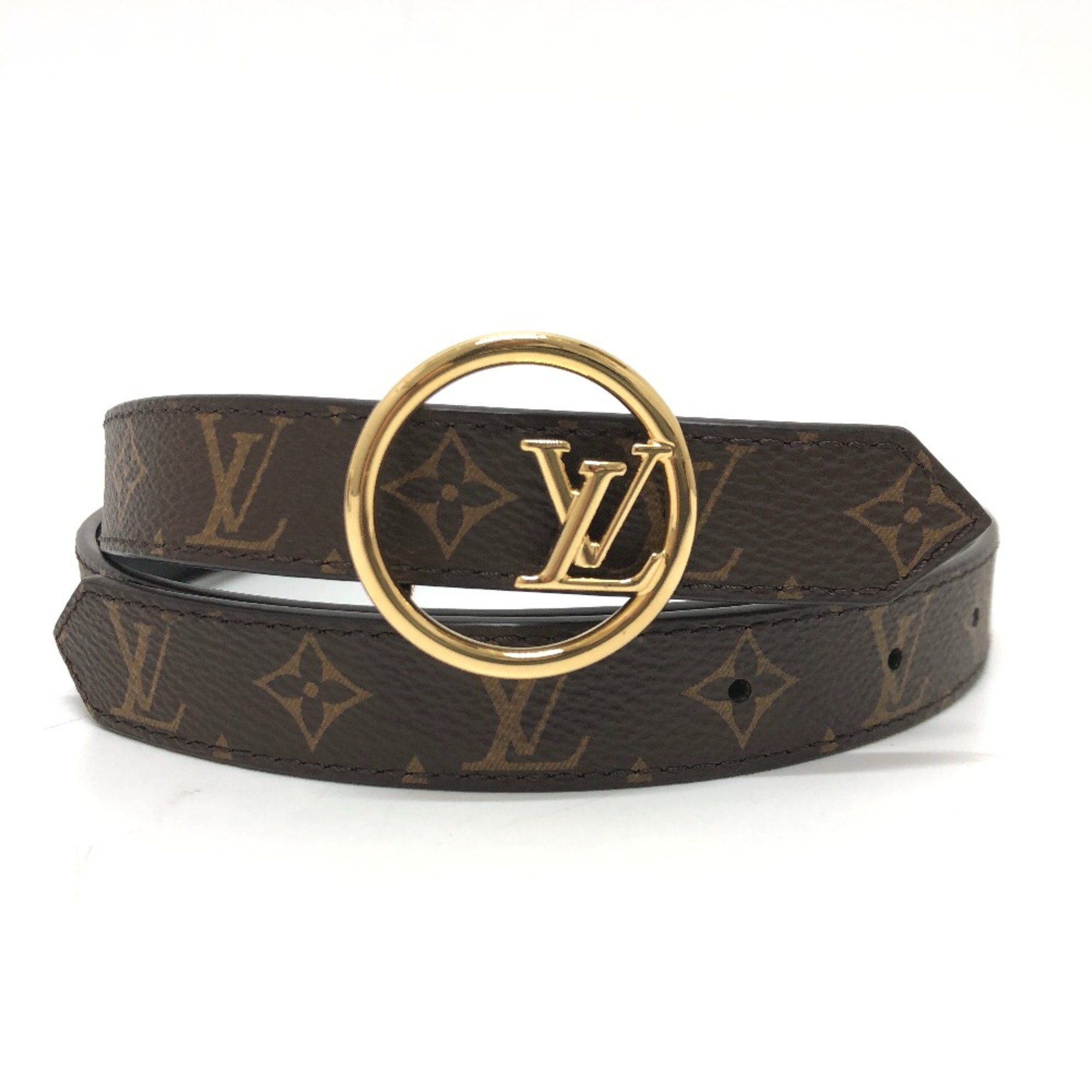 Louis Vuitton M0595V Monogram belt Brown GoldHardware