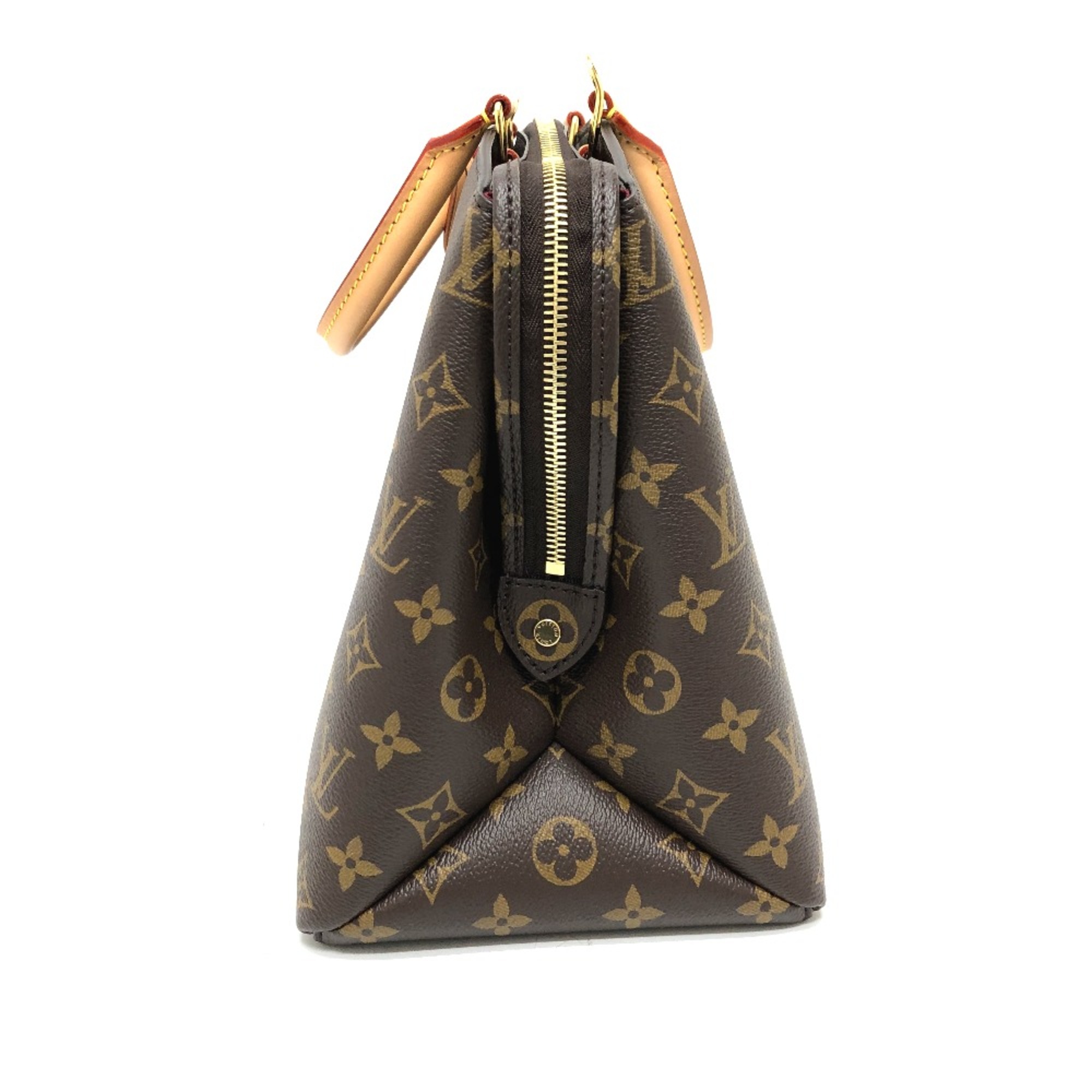 Louis Vuitton M45898 2WAY bag Hand Bag Brown Red/GoldHardware