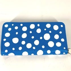 Louis Vuitton M81954 LV x YK Yayoi Kusama collaboration MonogramEmpreinte Long Wallet blue White