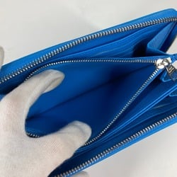 Louis Vuitton M81954 LV x YK Yayoi Kusama collaboration MonogramEmpreinte Long Wallet blue White