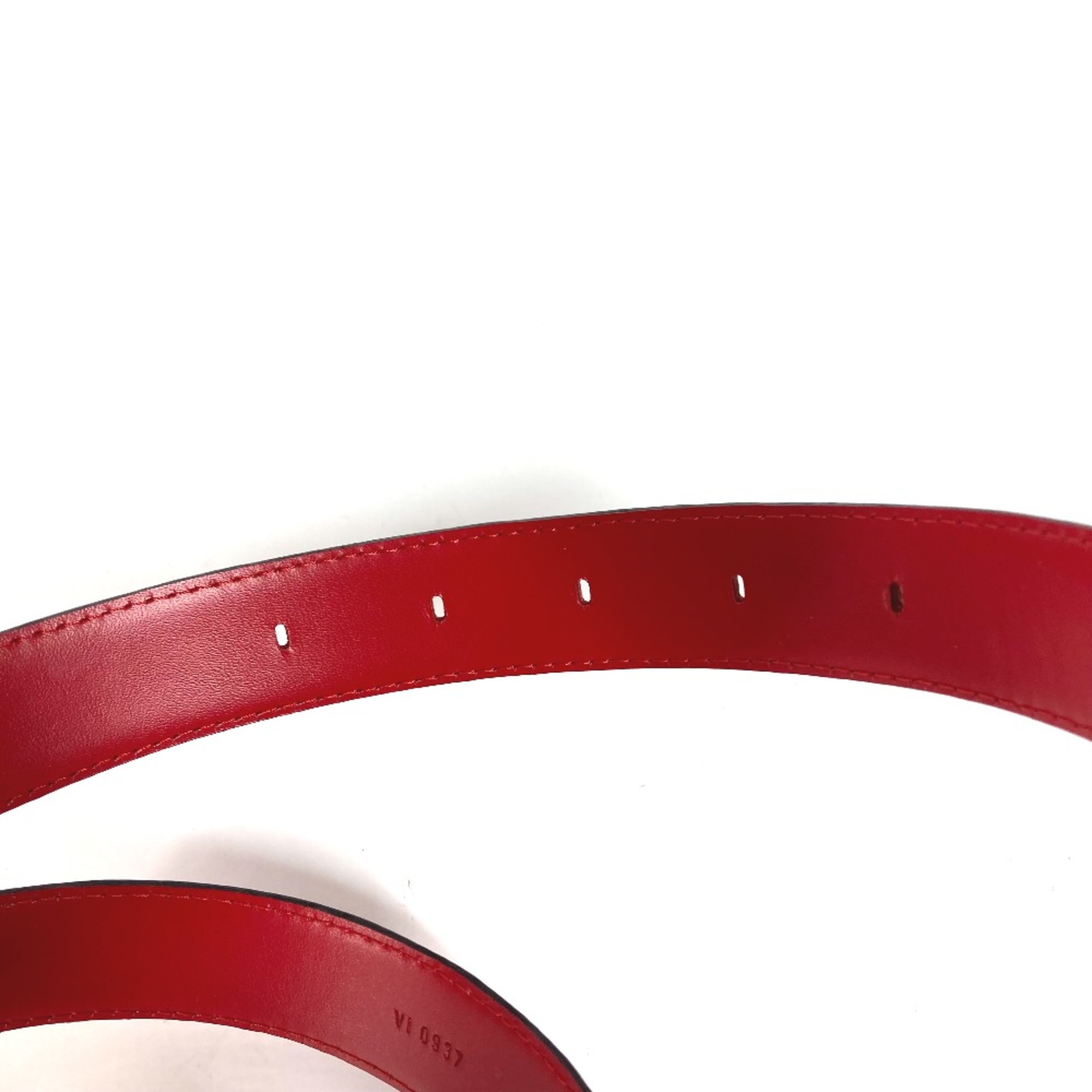 Louis Vuitton Epi belt Castilian red Red