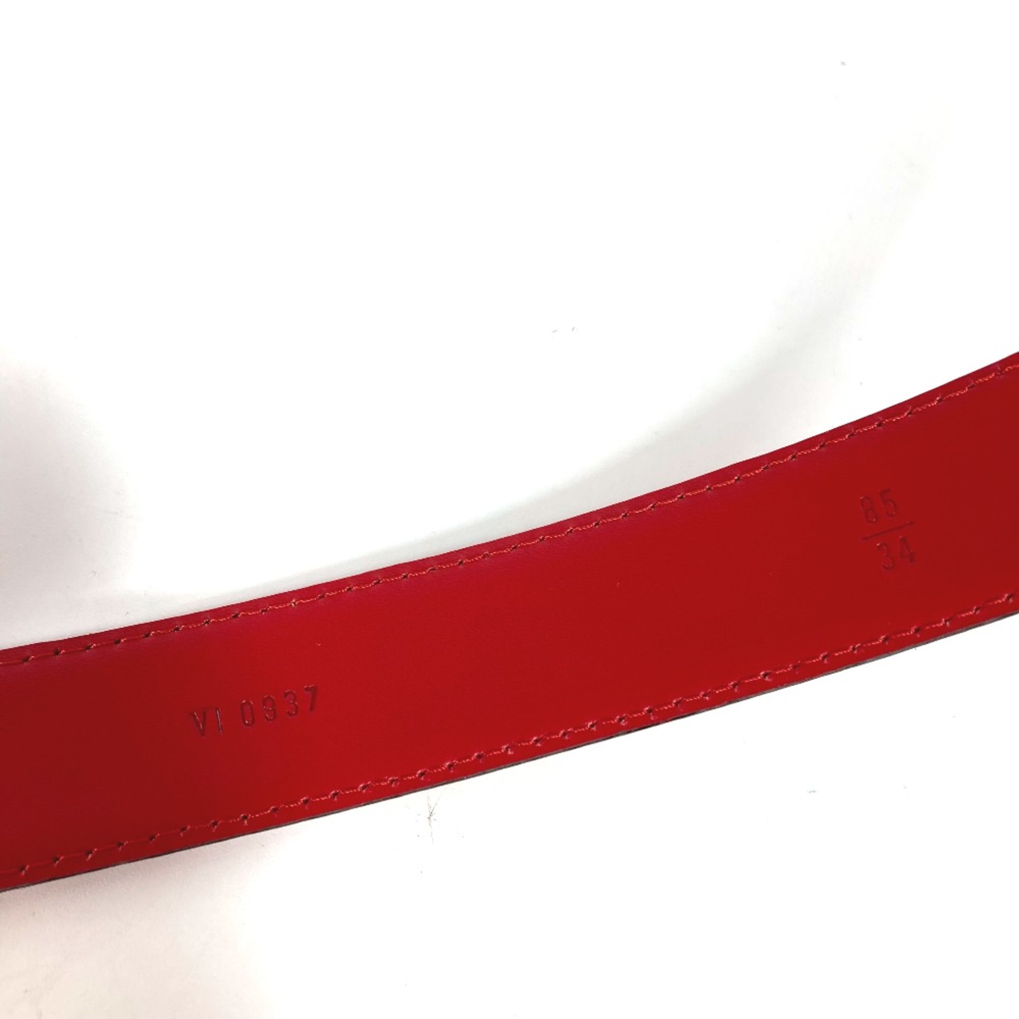 Louis Vuitton Epi belt Castilian red Red