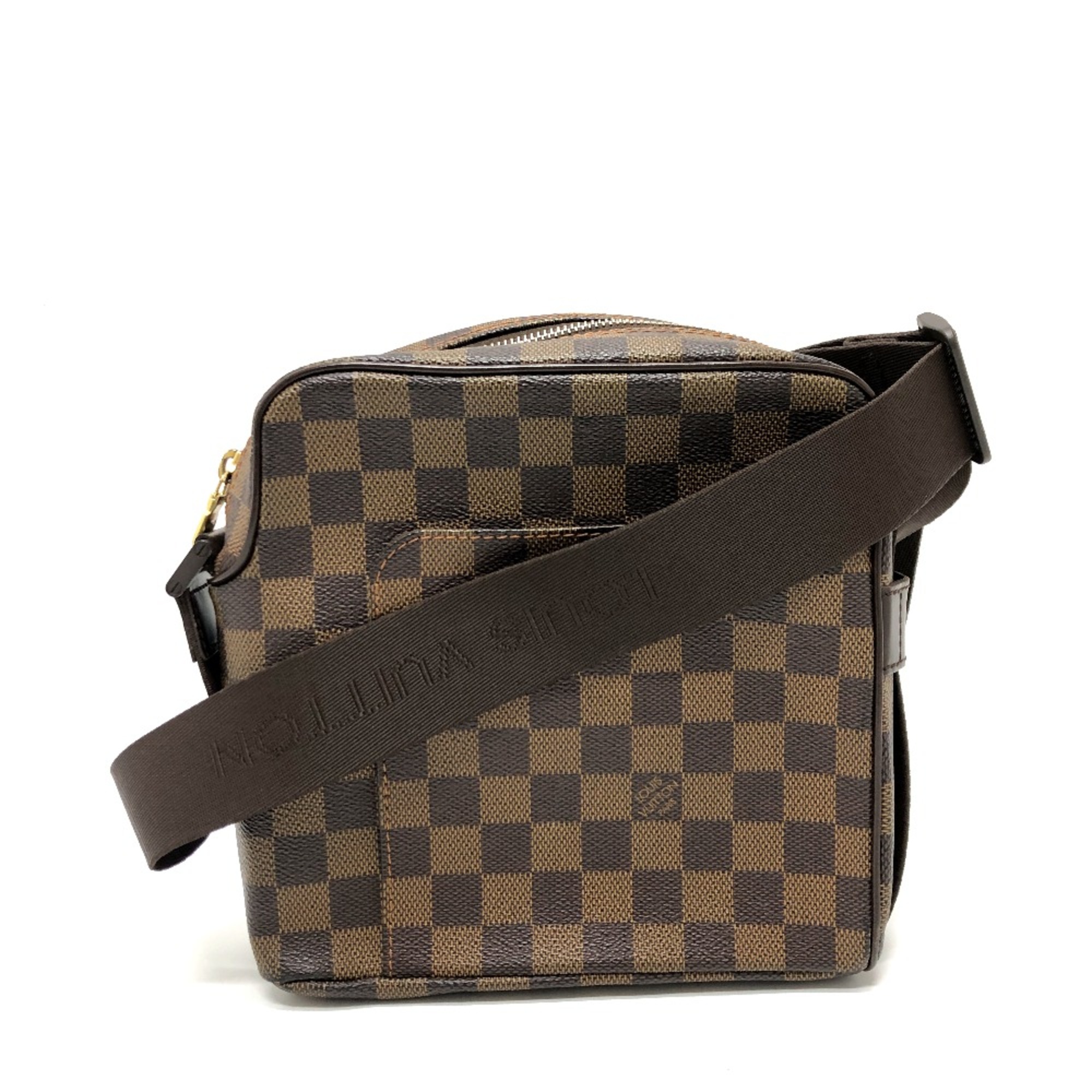 Louis Vuitton N41442 Damier Crossbody Bags Pochette Shoulder Bag Ebene Brown GoldHardware