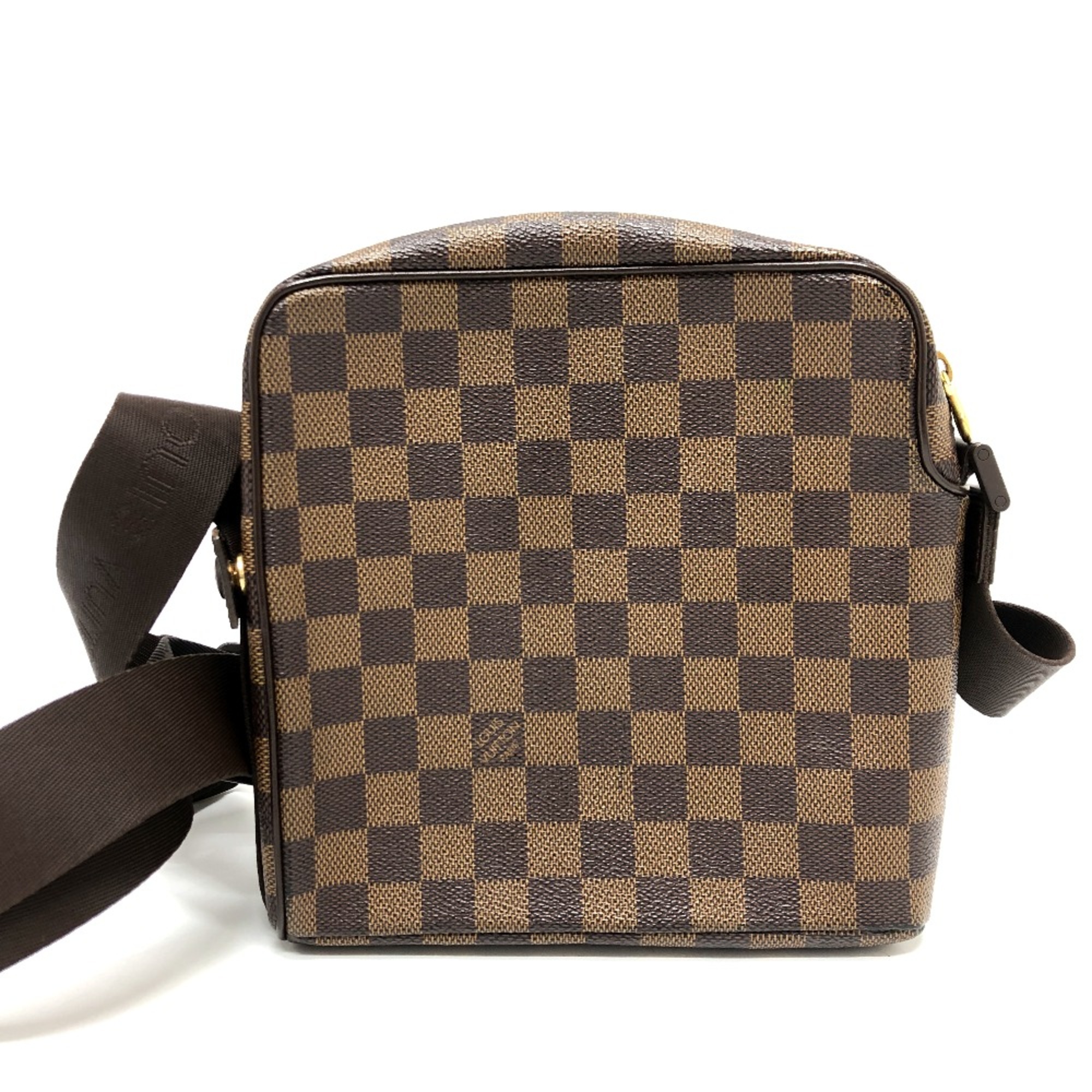 Louis Vuitton N41442 Damier Crossbody Bags Pochette Shoulder Bag Ebene Brown GoldHardware