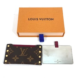 Louis Vuitton M61474 Monogram Portable Mirror Mirror mirror Fuchsia Brown