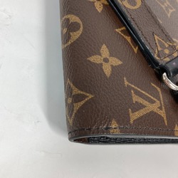 Louis Vuitton M69407 MonogramMacassar With strap Long Wallet Brown Black