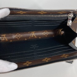 Louis Vuitton M69407 MonogramMacassar With strap Long Wallet Brown Black