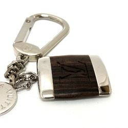 Louis Vuitton M65337 Key ring Bag Charm Brown Silver