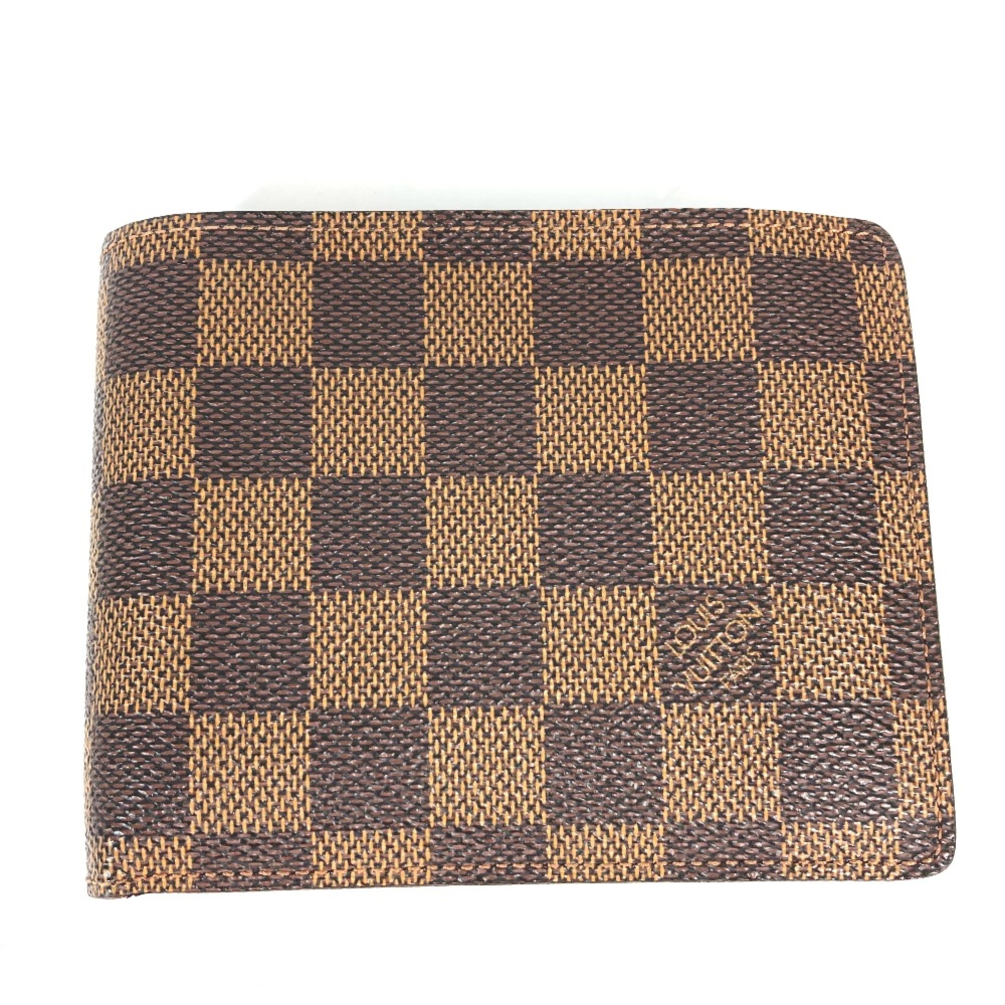 Louis Vuitton N60011 Damier Compact wallet Folded wallet Ebene Brown