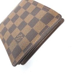 Louis Vuitton N60011 Damier Compact wallet Folded wallet Ebene Brown