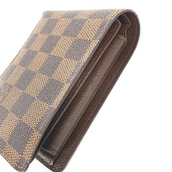 Louis Vuitton N60011 Damier Compact wallet Folded wallet Ebene Brown