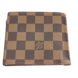 Louis Vuitton N60011 Damier Compact wallet Folded wallet Ebene Brown