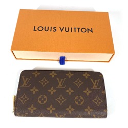 Louis Vuitton M42616 Monogram Zip Around Long Wallet Brown