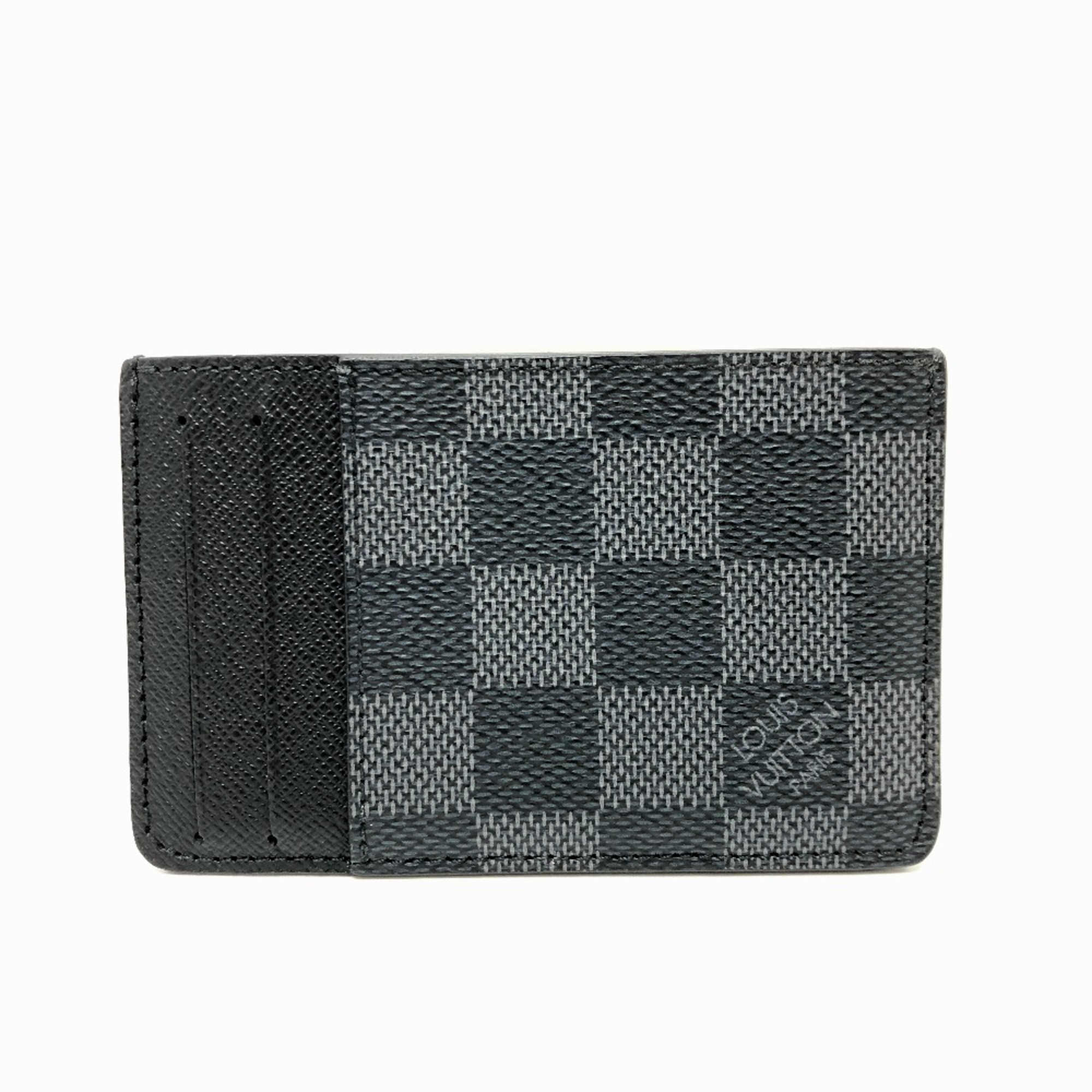 Louis Vuitton N62666 IC case business card holder Card Case Black