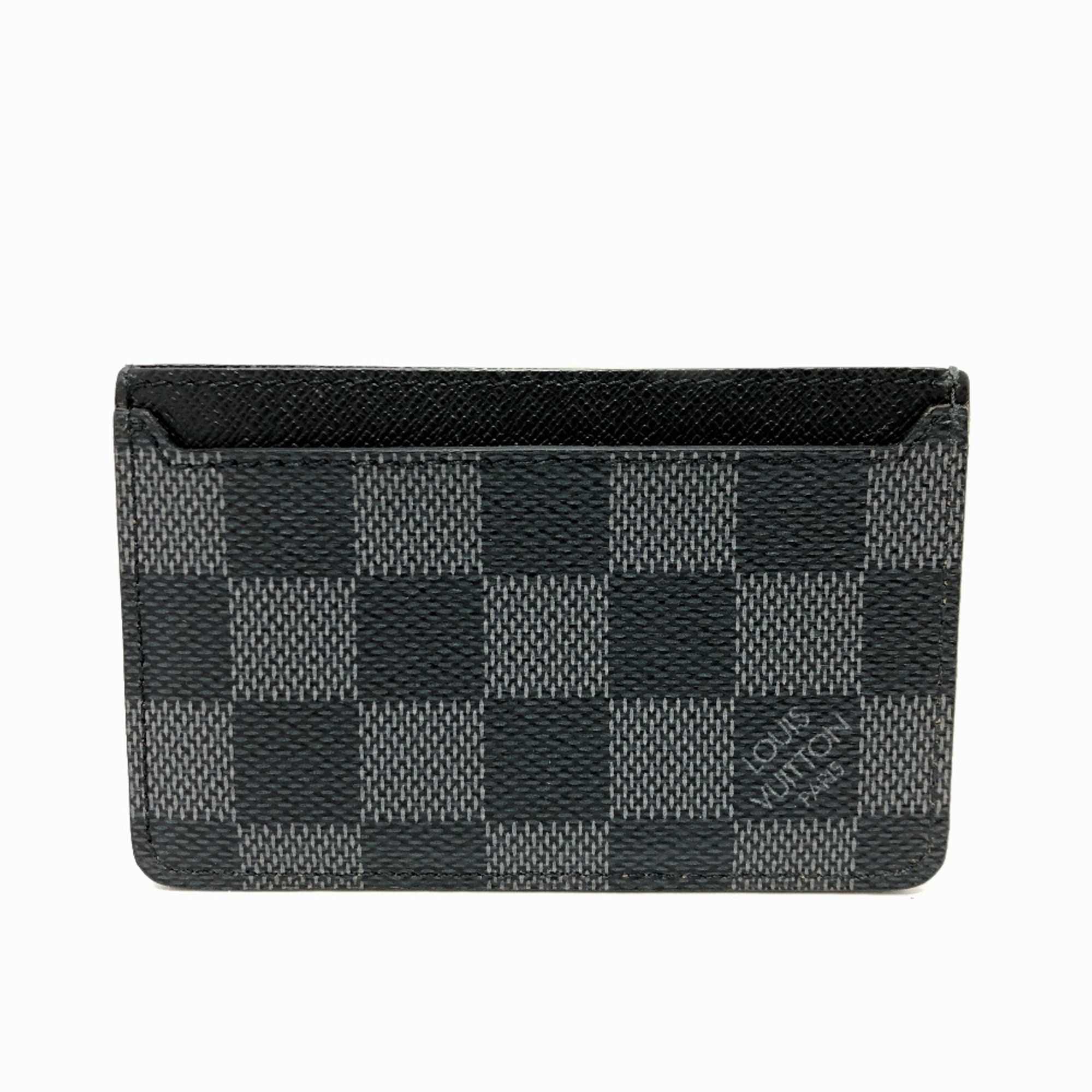 Louis Vuitton N62666 IC case business card holder Card Case Black