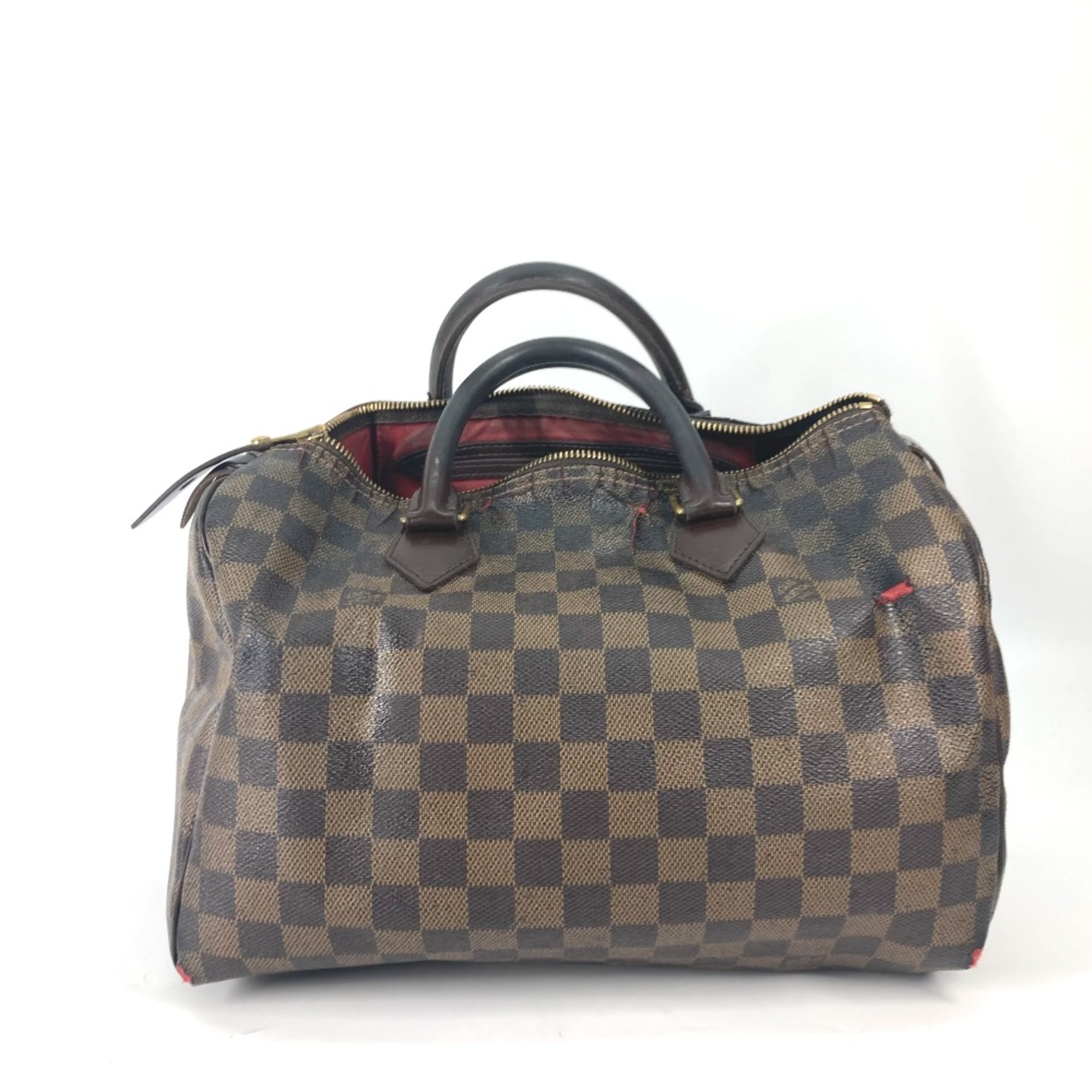 Louis Vuitton N41531 Damier Bag Mini Duffle Bag Hand Bag Ebene Brown