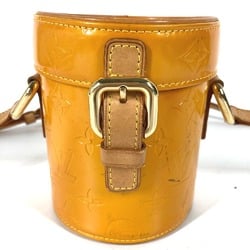 Louis Vuitton M91100 MonogramVernis Bucket Crossbody Pochette Shoulder Bag yellow