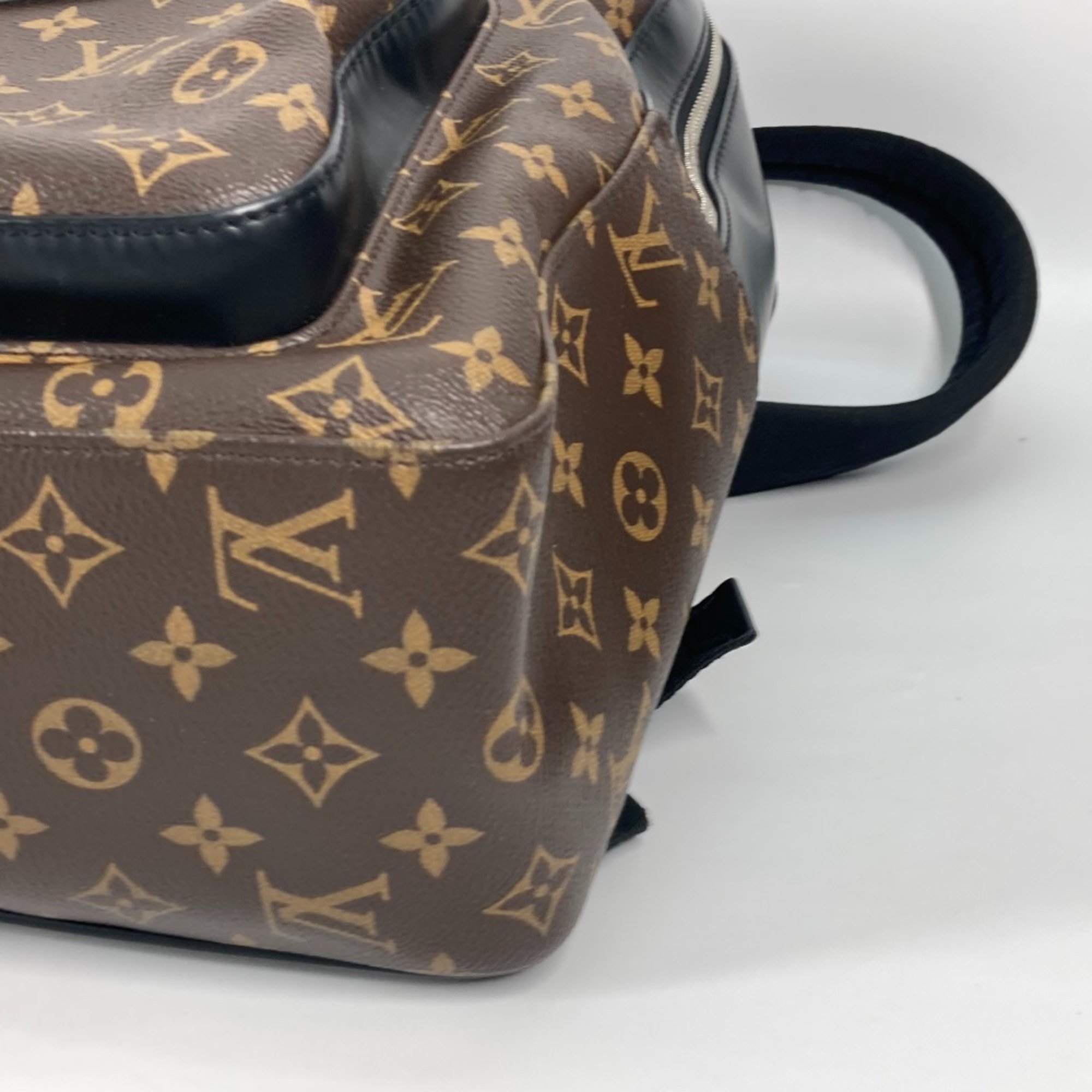 Louis Vuitton M45349 Monogram-Macassar backpack bag Backpack Brown Black