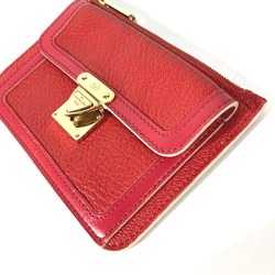 Louis Vuitton M91938 Suhali Coin Compartment Wallet coin purse Geranium Red