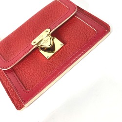 Louis Vuitton M91938 Suhali Coin Compartment Wallet coin purse Geranium Red