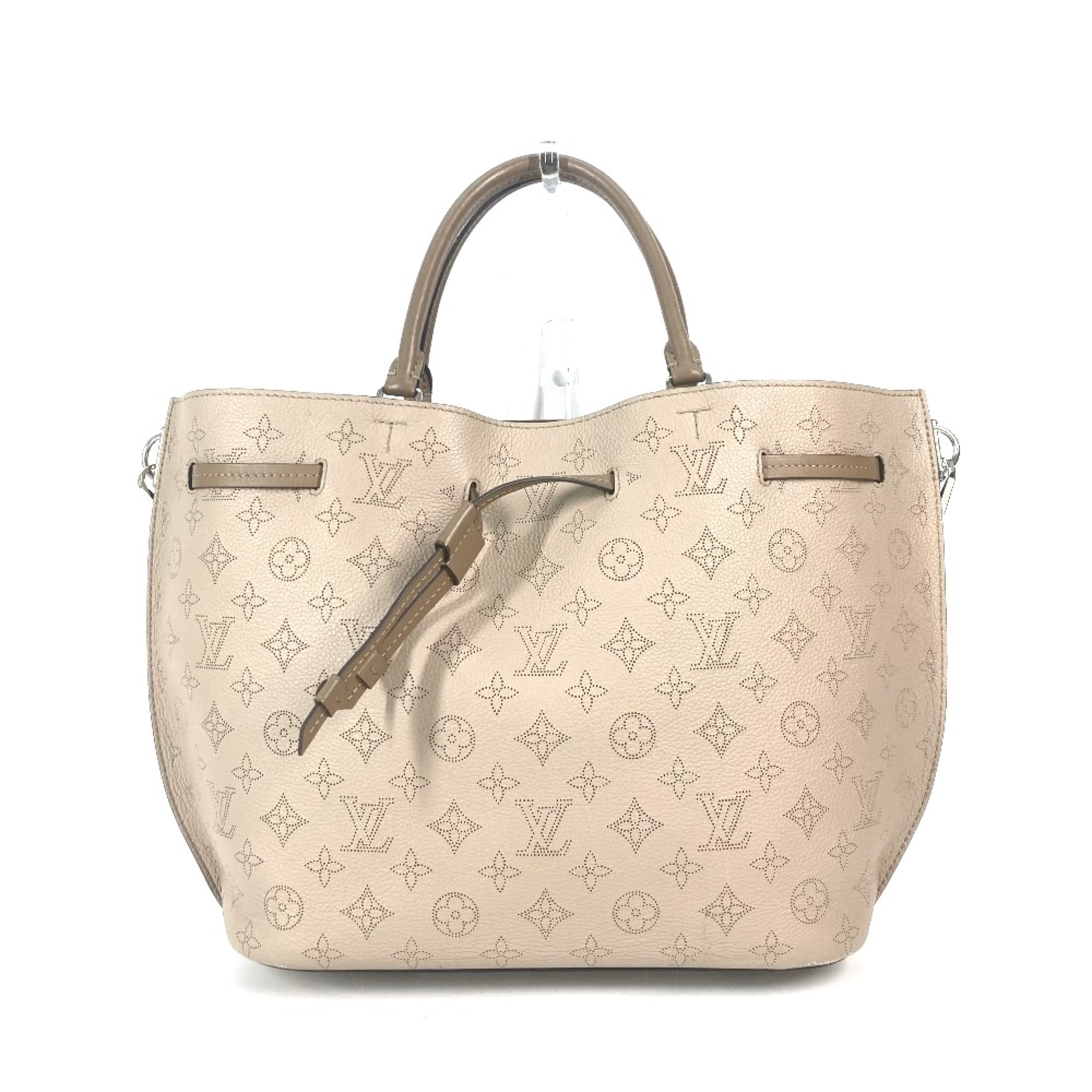 Louis Vuitton M54403 MonogramMahina 2WAY Hand Bag Shoulder Tote Bag Shoulder Bag Galet Beige