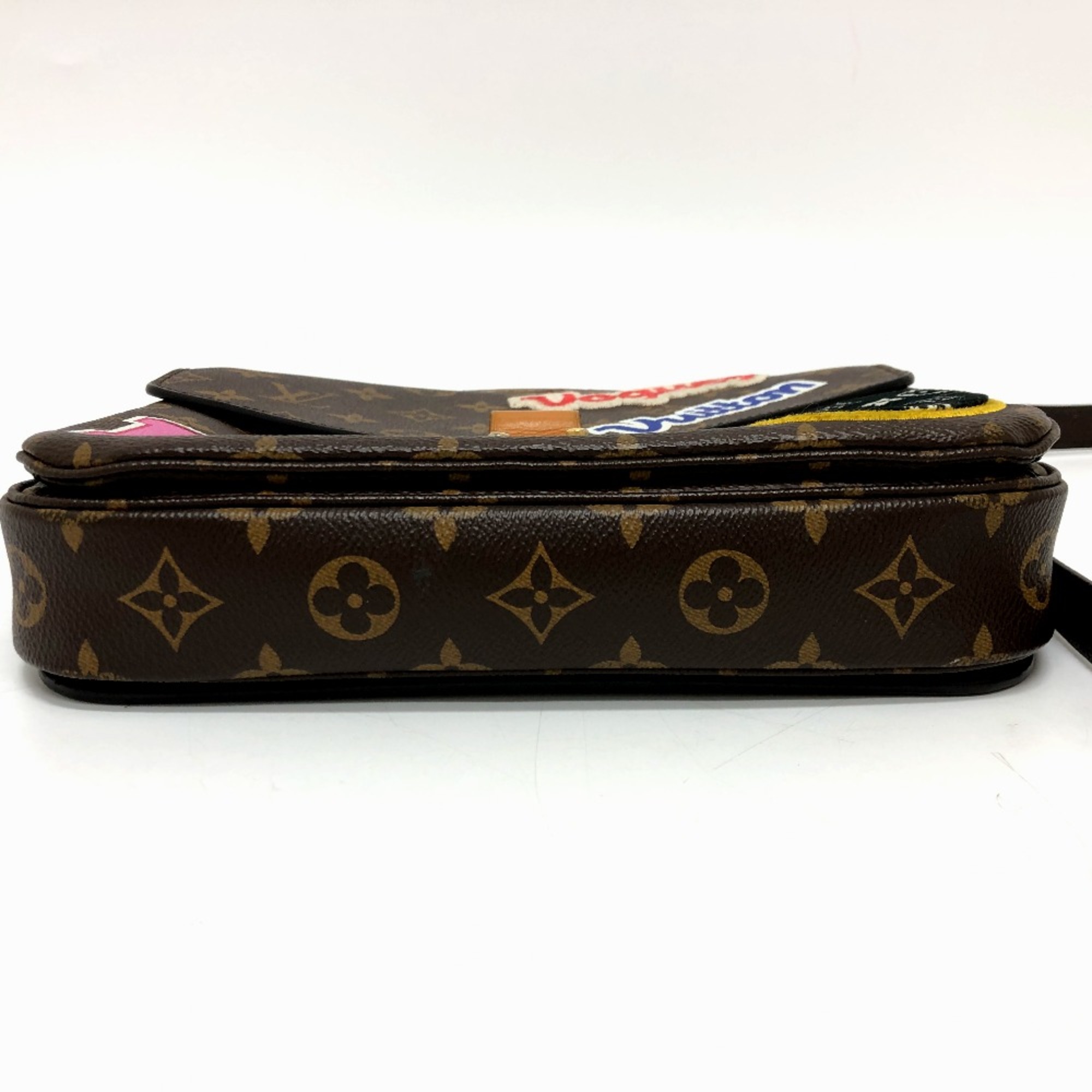 Louis Vuitton M43991 Patchies 2WAY bag Hand Bag Brown Multicolore/GoldHardware