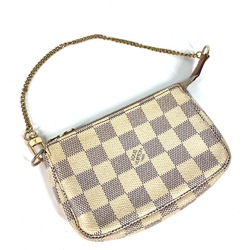 Louis Vuitton N58010 Damier Azur Chain bag  bag  pouch Hand Bag White